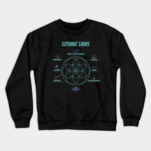 Seed of Life | Flower of Life connect with the hermetic laws Crewneck Sweatshirt